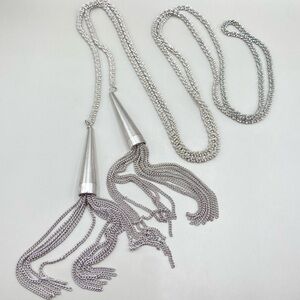 Kendra Scott Silver Phara Lariat Necklace